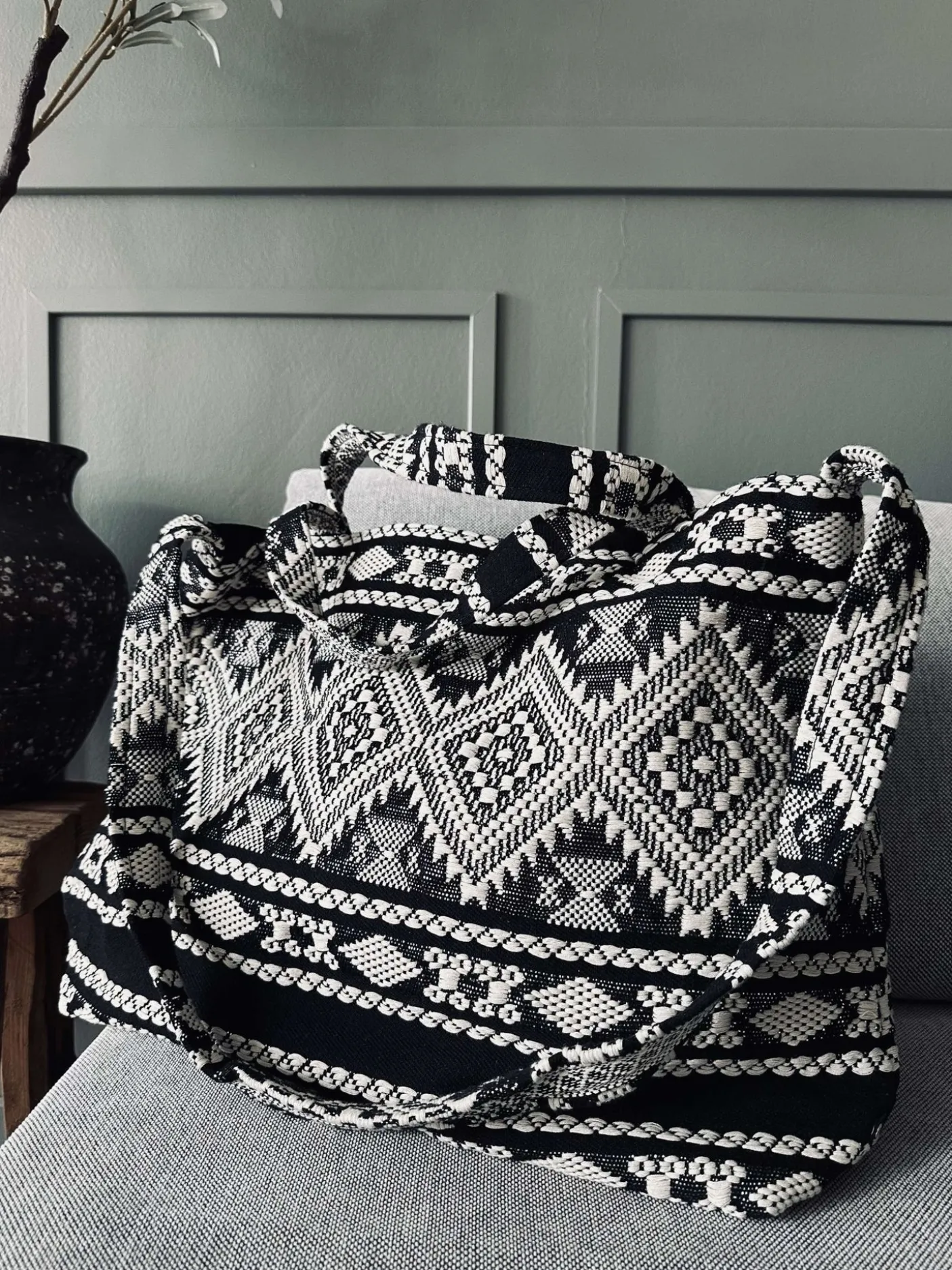 Shopper Black boheme – Perfekt til yoga