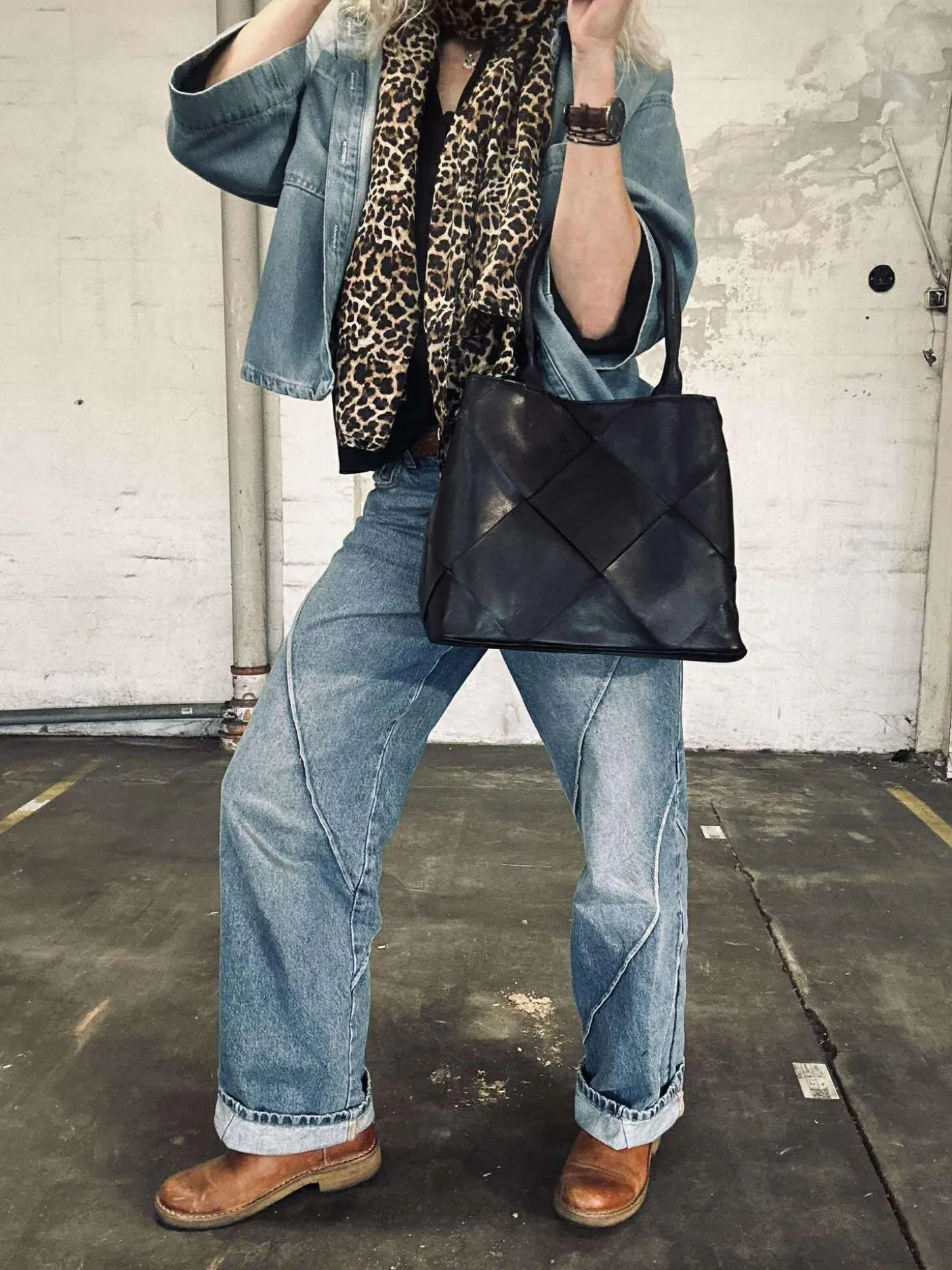 Shopper black delux