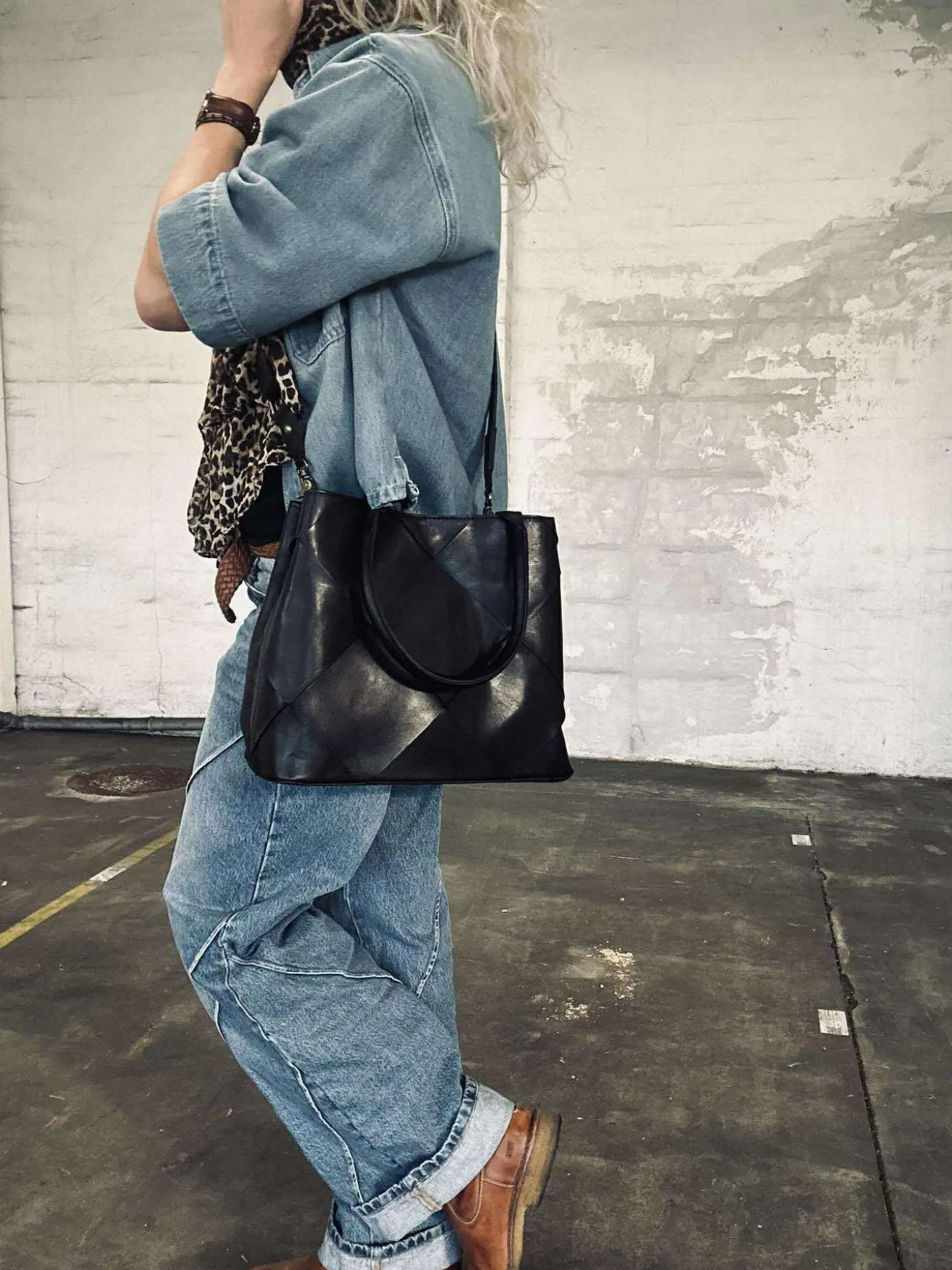 Shopper black delux