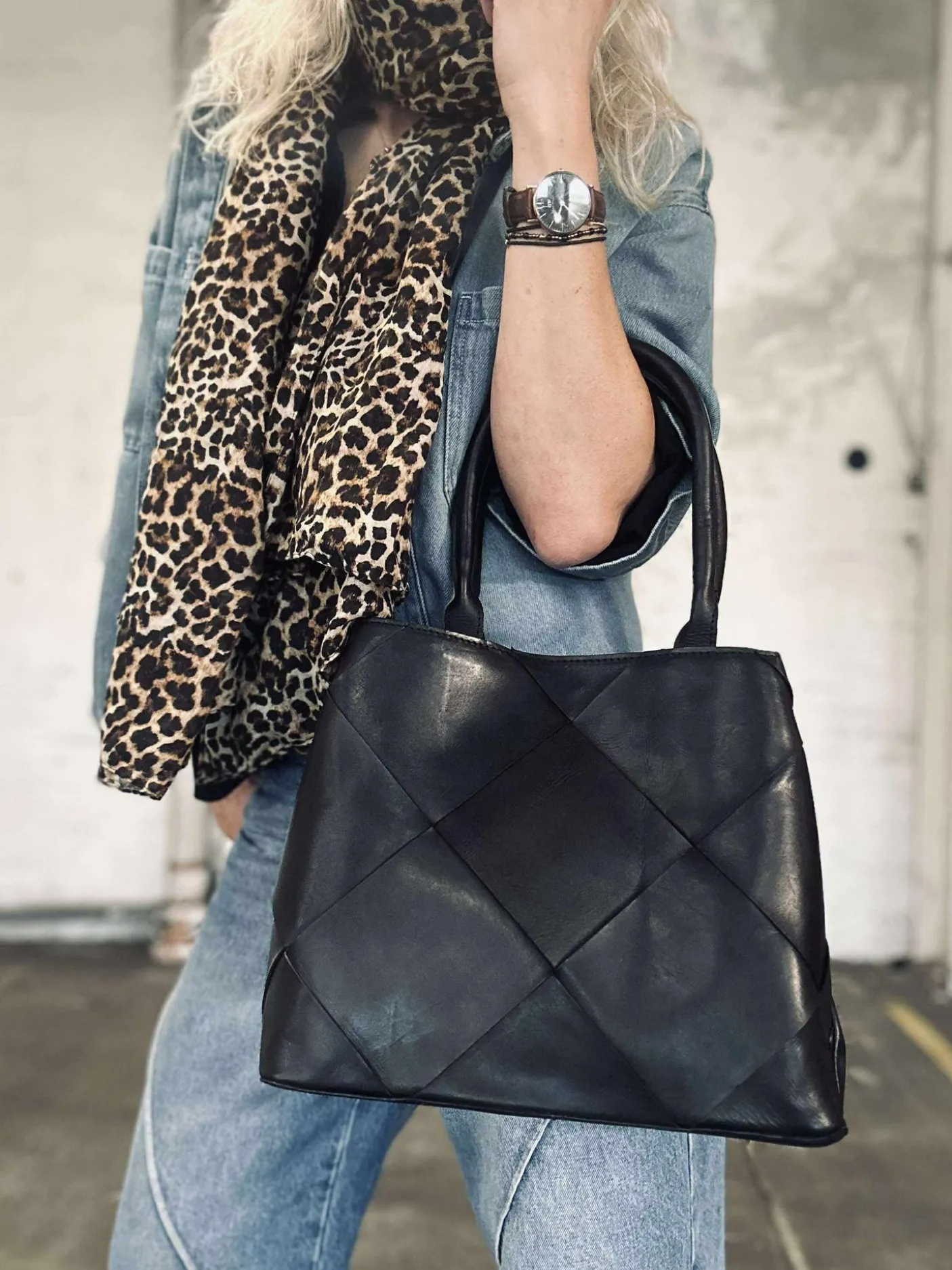 Shopper black delux