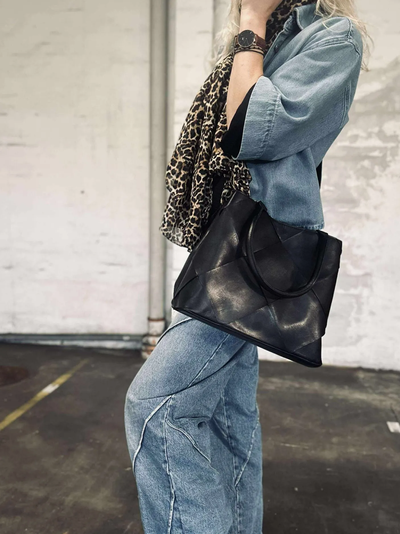 Shopper black delux