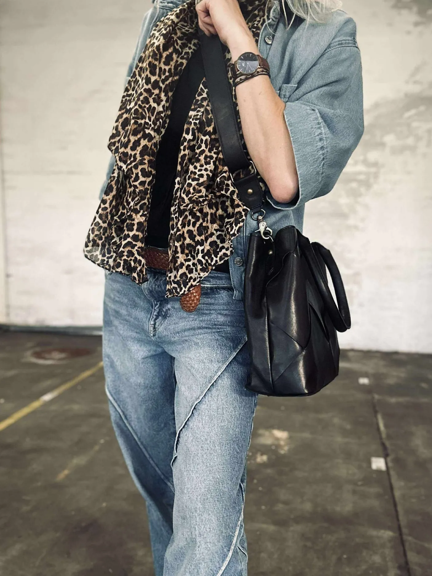 Shopper black delux