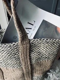Shopper i kraftig Jute - Beige
