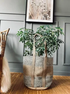 Shopper i kraftig Jute - Beige
