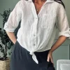 Skjorte NALA hvid - 100% hør