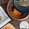 Skål med snittelåg - Rustfrit stål