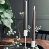 Stagelys / Sæt med 2 stk og fjernbetjening – Sand 24 cm