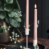 Stagelys / Sæt med 2 stk og fjernbetjening – Rosa 24 cm