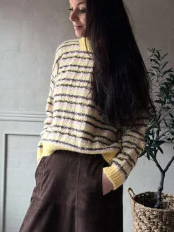Strik Elvira gul
