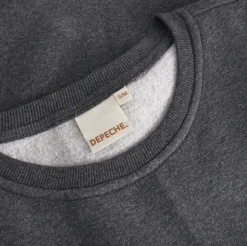Sweatshirt med broderi - Grey oversize
