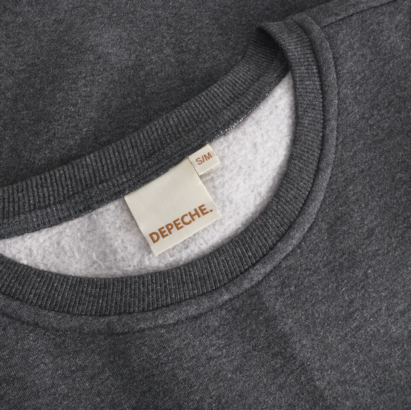 Sweatshirt med broderi - Grey oversize