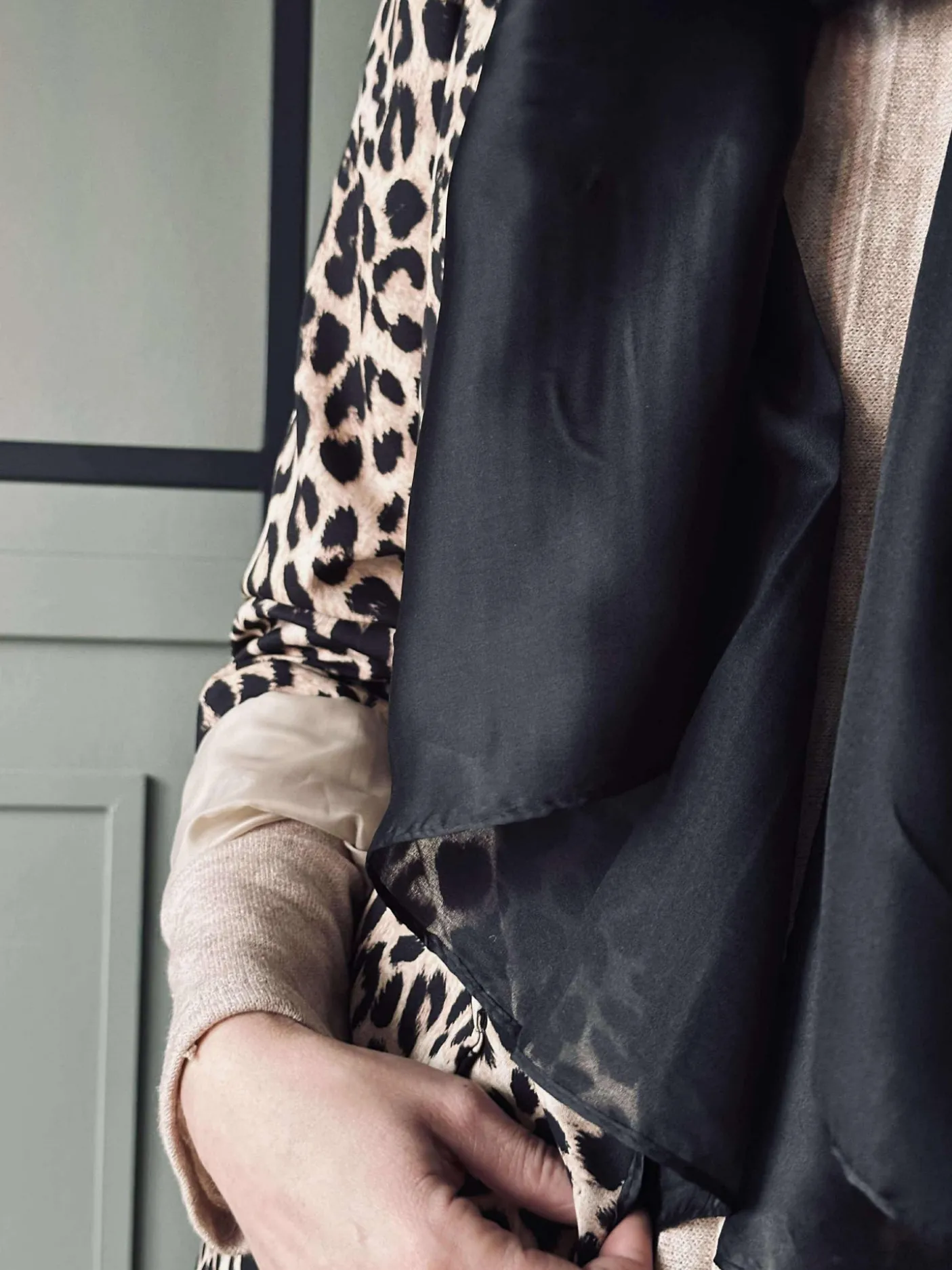 Tørklæde Silky Black