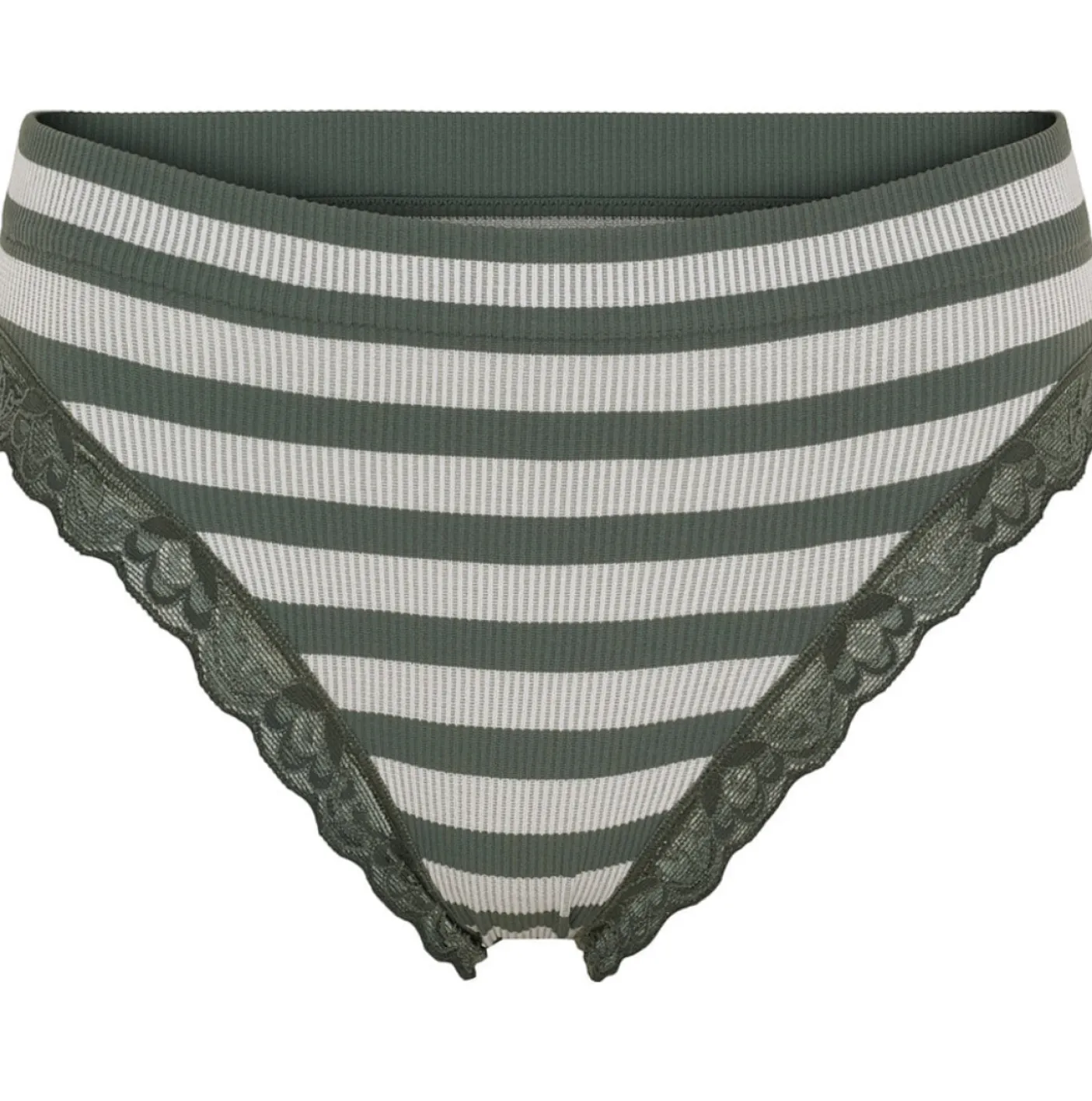 Trusser ISA stripe rib - Oliven