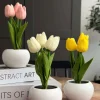 Tulipaner med lys - Hvid