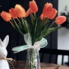 Tulipaner med lys - Rød