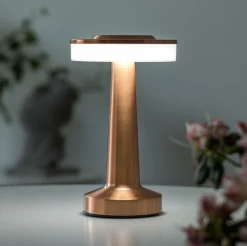 Udendørs touch bordlampe, kobber