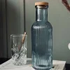 Vandflaske med korkprop – Blue 1 ltr.