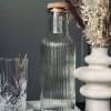Vandflaske med korkprop – Clear 1 ltr.