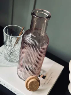 Vandflaske med korkprop – Rose 1 ltr.