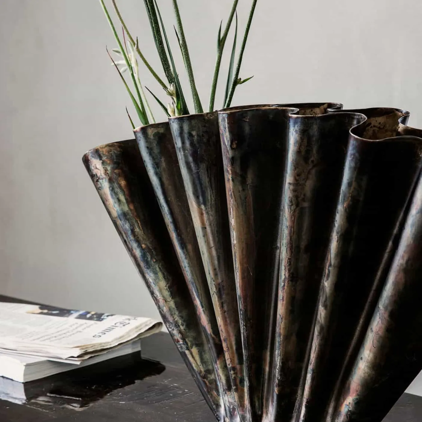 Vase - Antik brun jern