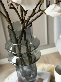 Vase Curv grey