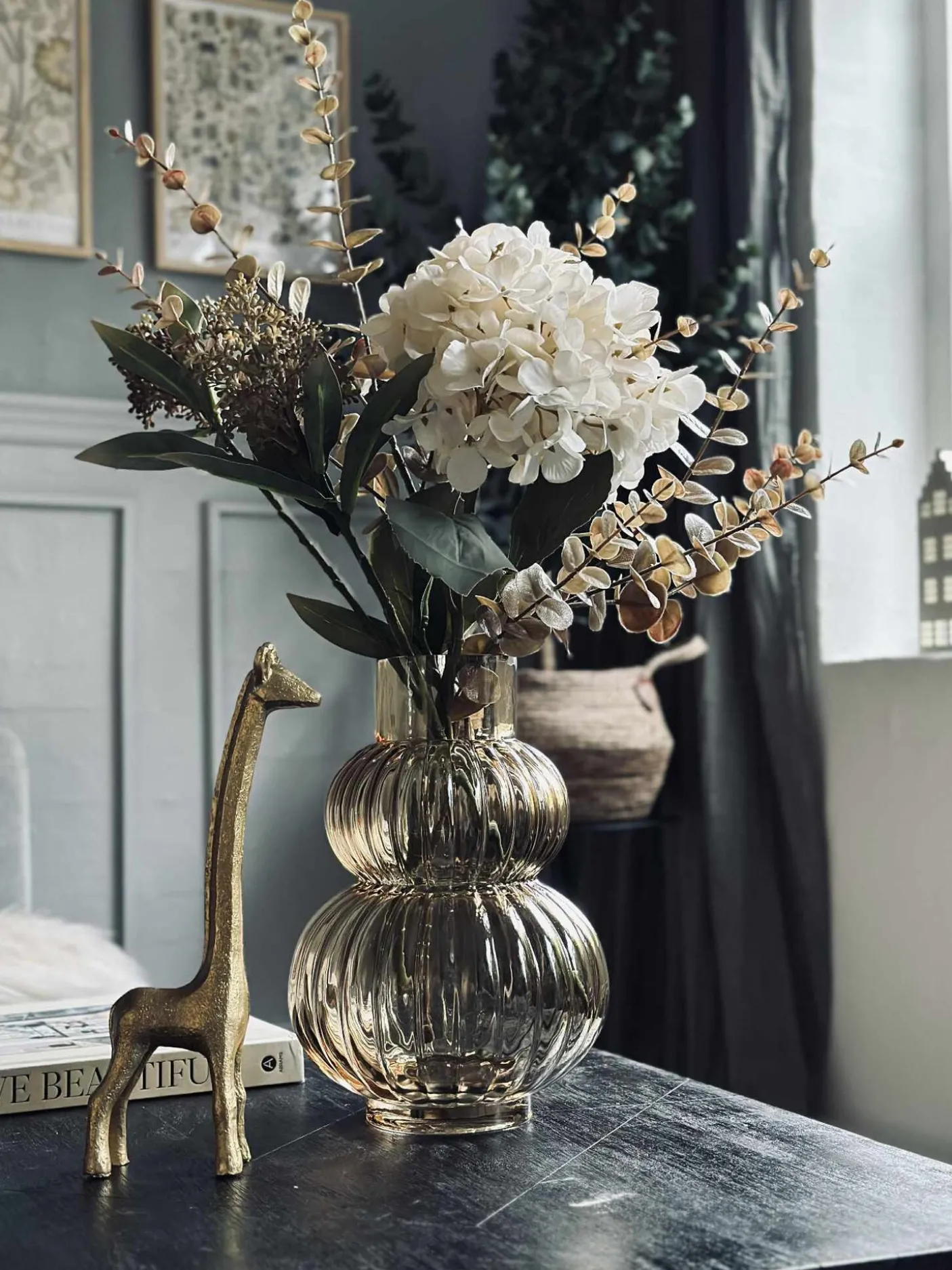 Vase Hanna - Gylden
