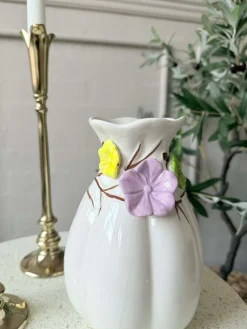 Vase med deko - Hvid eller Grøn