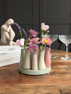Vase Round Raw-mix