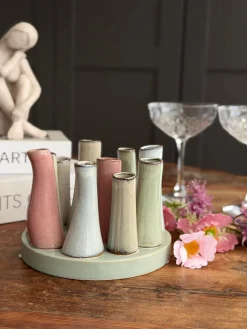 Vase Round Raw-mix