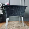 Vasketøjskurv med foldbar ben - Dark grey