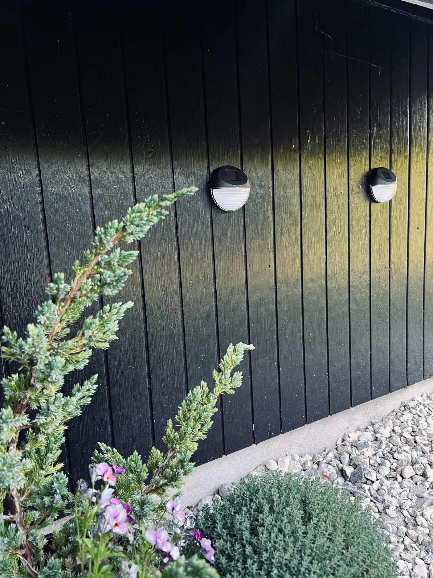 Væglampe med solceller – Sæt med 4 stk