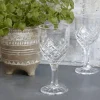 Vinglas French m. diamantudskæring