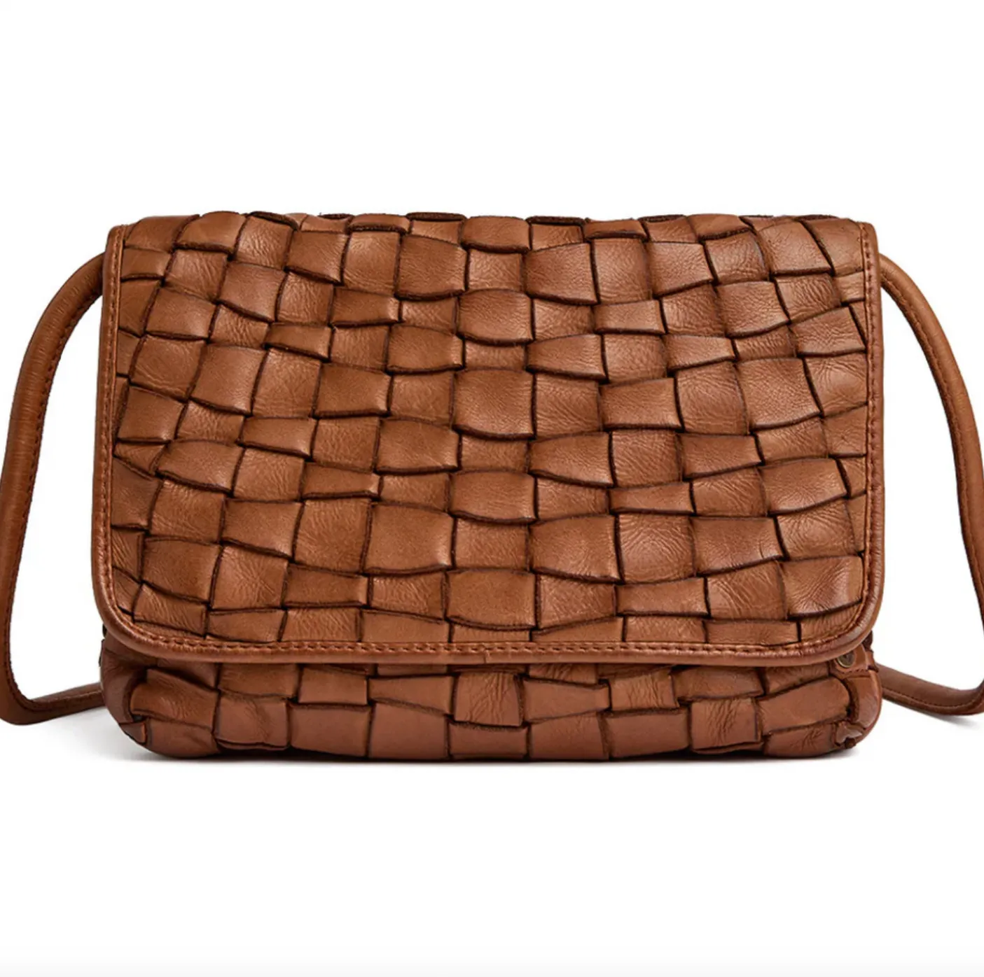 Warsaw Clutch / crossover - Vintage cognac