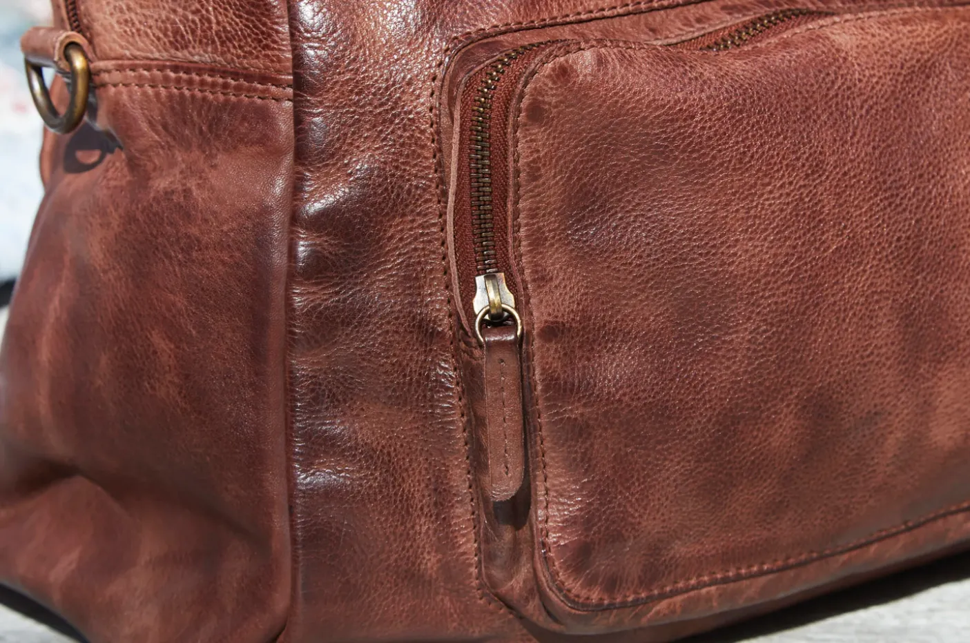 Weekendtaske Raw boheme - Brown