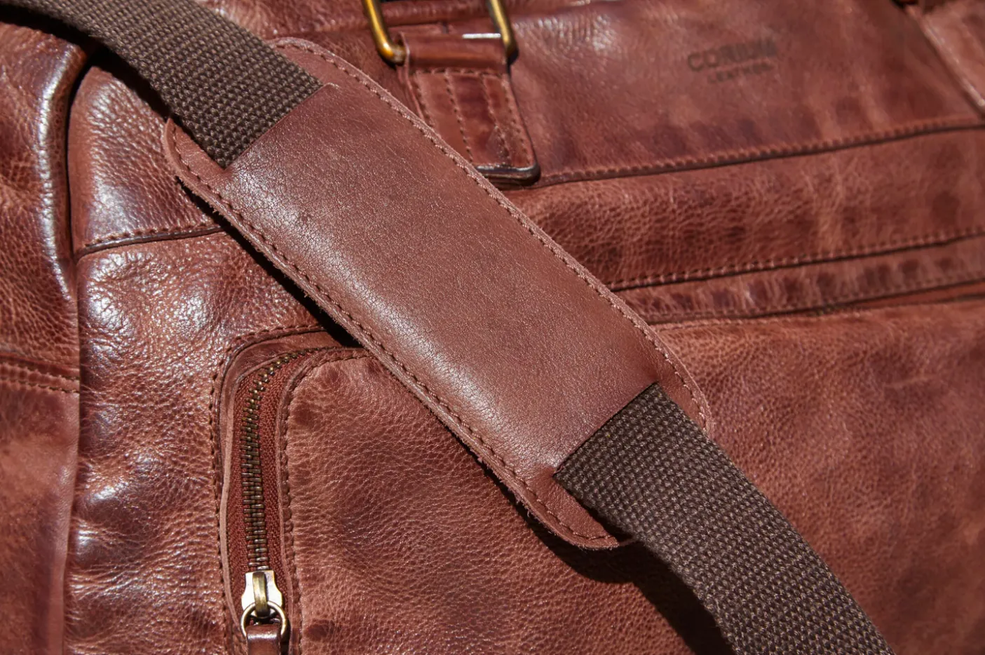 Weekendtaske Raw boheme - Brown